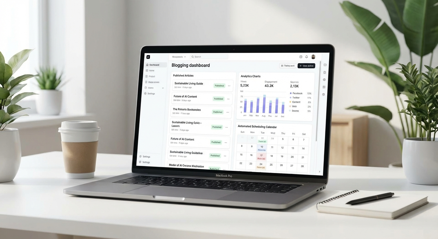 Ghost CMS admin dashboard