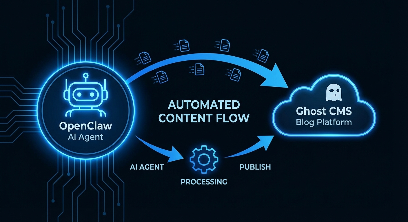 OpenClaw and Ghost automated blog workflow